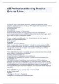 ATI Professional Nursing Practice Quizzes & Ans&period;&period;