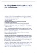 IHI PS 102 Exam Questions With 100&percnt; Correct Solutions&period;