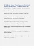 2024 Delta Sigma Theta Founders Test Study Guide Questions and Answers Graded A&plus;