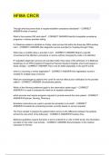 HFMA CRCR exam 2023&sol;2024 with 100&percnt; correct answers
