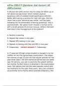 uWise OBGYN Questions And Answers All 100&percnt; Correct 
