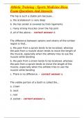 Athletic Training - Sports Medicine Hosa Exam Questions And Answers 