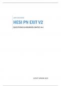 100&percnt; REVIEWED HESI PN EXIT V2 QUESTIONS & ANSWERS &lpar;RATED A&plus;&rpar;