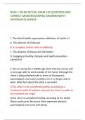 NACE 1 PN-RN ACTUAL EXAM 110 QUESTIONS AND CORRECT ANSWERS&lpar;VERIFIED ANSWERS&rpar;WITH RATIONALES&vert;AGRADE