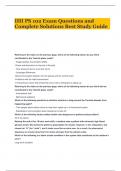 IHI PS 102 Exam Questions and Complete Solutions Best Study Guide