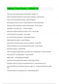 Safety Final Exam - OSHA 10
