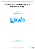 TEST BANK For Introduction to Maternity and Pediatric Nursing 9th Edition BY Gloria Leifer &vert;Complete Chapter 1 - 34 &vert; 100 &percnt; Verified