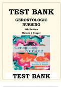 Gerontologic Nursing 6th Edition by Meiner Test Bank ISBN- 9780323498111