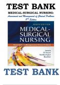Medical-Surgical Nursing- Assessment and Management of Clinical Problems 9th Edition Test Bank ISBN-978-0323086783 By Sharon L. Lewis, Shannon Ruff Dirksen, Margaret McLean Heitkemper, Linda Bucher