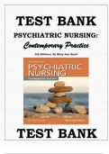 PSYCHIATRIC NURSING-CONTEMPORARY PRACTICE 6TH EDITION BY MARY ANN BOYD TEST BANK ISBN- 978-1451192438
