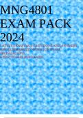 MNG4801 EXAM PACK 2024 