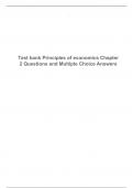 Test bank Principles of economics Chapter 2 Questions and Multiple Choice Answers.