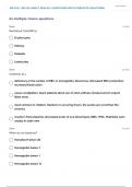 NR 324 ADULT HEALTH I HEMATOLOGY QUESTIONS WITH 100% CORRECT ANSWERS