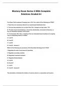 Mastery Exam Series 6 With Complete Solutions Graded A+