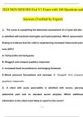 2024 NGN HESI RN Exit V1 Exam with 160 Questions and Answers (Verified by Expert)