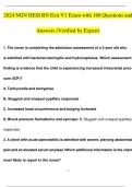 2024 NGN HESI RN Exit V1 Exam with 160 Questions and Answers (Verified by Expert)