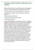 Delegation &lpar;MUST STUDY&excl;&excl;&excl;&rpar; Questions And Answers 