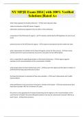 NY MPJE Exam 2024 &vert; with 100&percnt; Verified Solutions &vert;Rated A&plus;