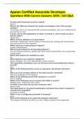 Appian Certified Associate Developer Questions With Correct Answers 100&percnt; &vert;163 Q&A