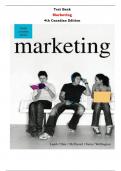 Marketing 4th Canadian Edition Lamb, Hair, McDaniel, Faria, Wellington |All Chapters,  Latest-2024|