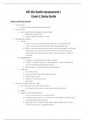 NR 302 Health Assessment 1 Exam 2 Study Guide