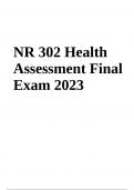 NR 302 Health Assessment Final Exam Questions With Answers Latest Updated 2024 (GRADED)