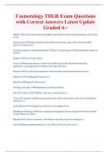 Cosmetology TDLR Exam Questions  with Correct Answers Latest Update  Graded A&plus; 