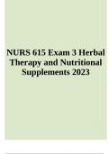 NURS 615 Exam Final Exam Questions With Answers Latest Updated 2024 (GRADED)