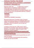 National Practice Test EXAM QUESTIONS WITH CORRECT ANSWERS &lpar;ALREADY GRADED A&plus;&rpar;