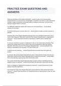 PRACTICE EXAM QUESTIONS AND ANSWERS 