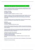 Medical Surgical Assessment A -2024