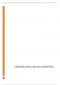Samenvatting Grondslagen van de marketing 