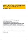 CPL AIR LAW CAAP 2024&sol;2025 Best Verified Study Guide Graded A&plus;
