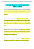 Colorado Contracts and Regulations 100&percnt; Correct