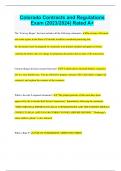 Colorado Contracts and Regulations Exam &lpar;2023&sol;2024&rpar; Rated A&plus;
