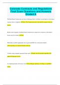 Colorado Contracts and Regulations Final Exam Questions and Answers Graded A