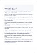 SPCE 630 Exam 1 Questions and Answers 