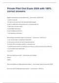 Private Pilot Oral Exam 2024 with 100% correct answers