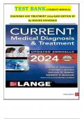 TEST BANK-CURRENT MEDICAL DIAGNOSIS AND TREATMENT 2024 63RD EDITION BY MAXINE  PAPADAKIS/Complete Guide