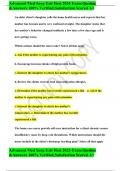 Advanced Med Surg Exit Hesi 2024 Exam Question &Answers 100&percnt; Verified&comma;Satisfaction Scored A&plus;