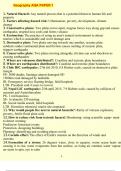 Geography AQA PAPER 1 Q&A 2024 Review with CORRECT & VERIFIED ANSWERS