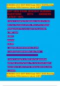 NURSING 6512 EXIT HESI Exam 2024&sol;2025Nursing Questions With Answers Latest 100&percnt;