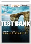 Test Bank For MindTapV2.0 for Management - 13th - 2019 All Chapters - 9781337917025