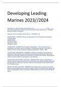 LATEST Developing Leading Marines 2024