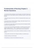 Test Bank - Foundations of Nursing, 8th Edition by Cooper Chapter 2 Newest Study Guide (A+ GRADED 100% VERIFIED)