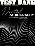 TEST BANK for Dental Radiography Principles and Techniques 6th Edition Iannucci Joen and Howerton Laura.