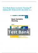 Test Bank Basic Geriatric Nursing 8th Edition BY WILLIANS (RATED A+)