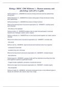 Biology&colon; BHSC 1200 Midterm 1 - Human anatomy and physiology &lpar;solved&percnt;&rpar; A guide