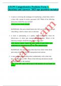 ATIPNComprehensivePredictorFormA QuestionsandAnswers2023 ngnquestionsincluded 1&period;Anurseisreviewingthetechniquesfortransferringaclientfromabedto a chair with a group of assistive personnel &lpar;AP&rpar;&period; Which of the following instructions should the nurseinclude&quest; A