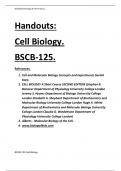 Handouts Cell Biology BSCB-12